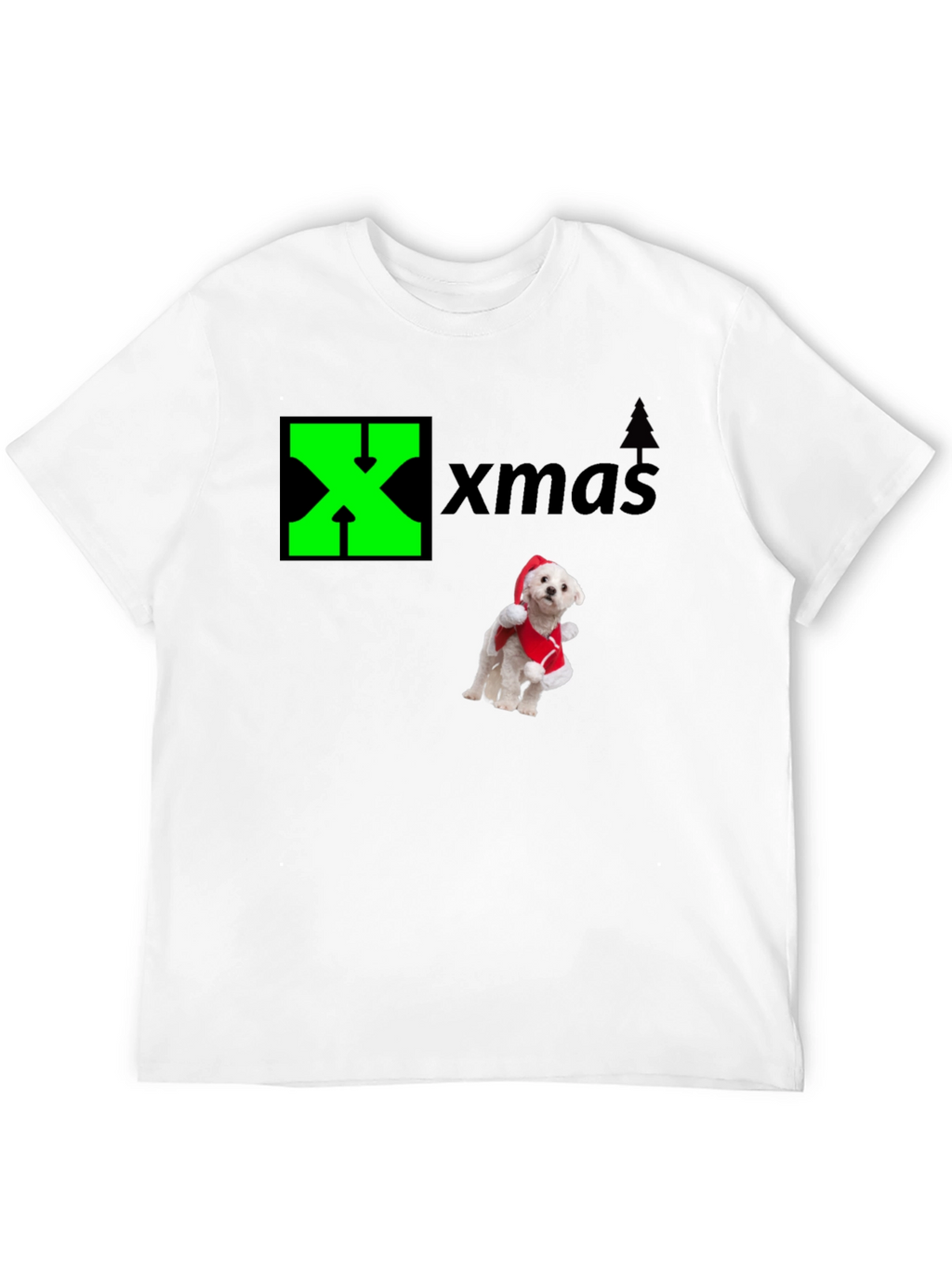 Xmas Dog Santa T-Shirt