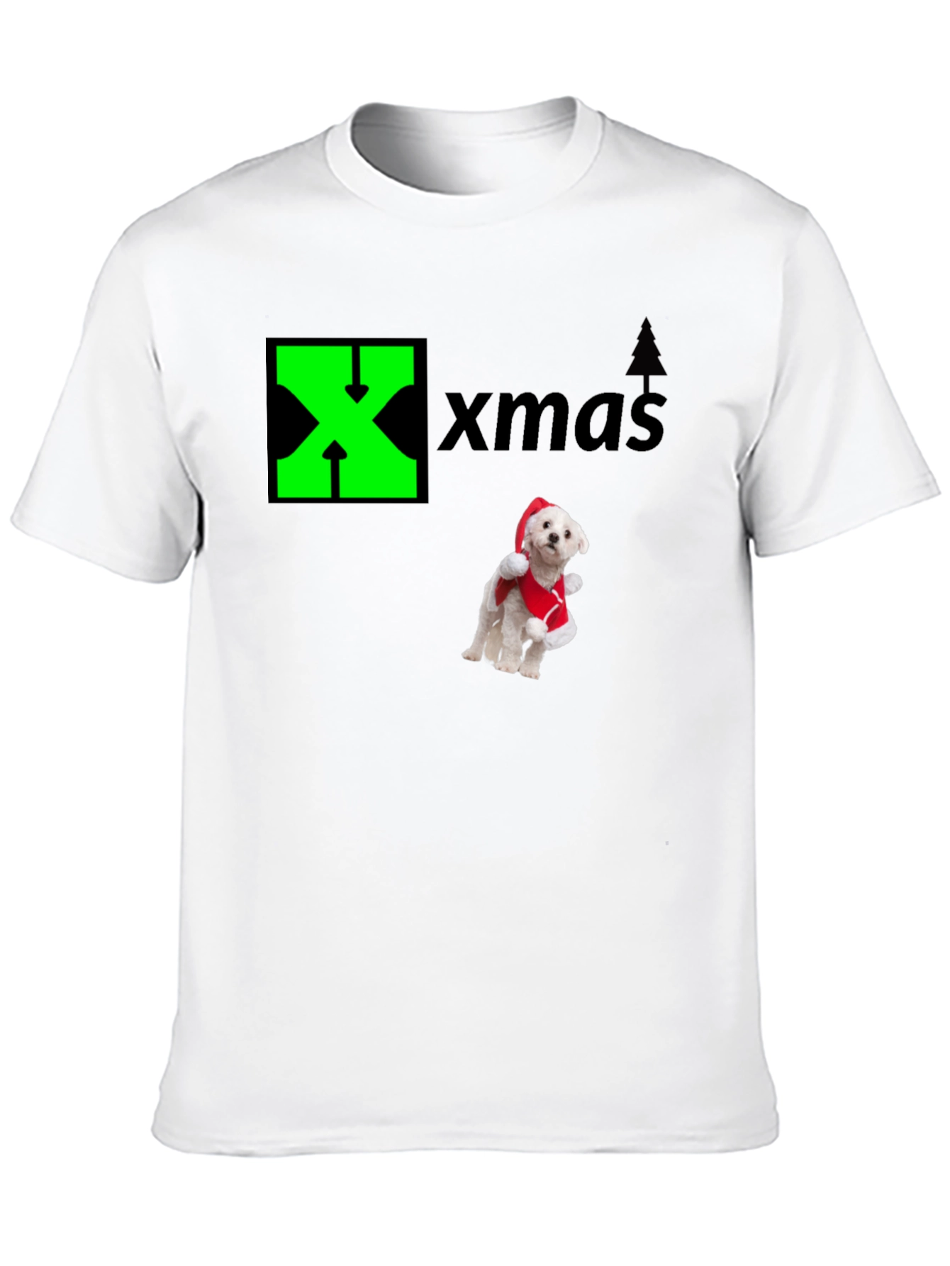 Xmas Dog Santa T-Shirt