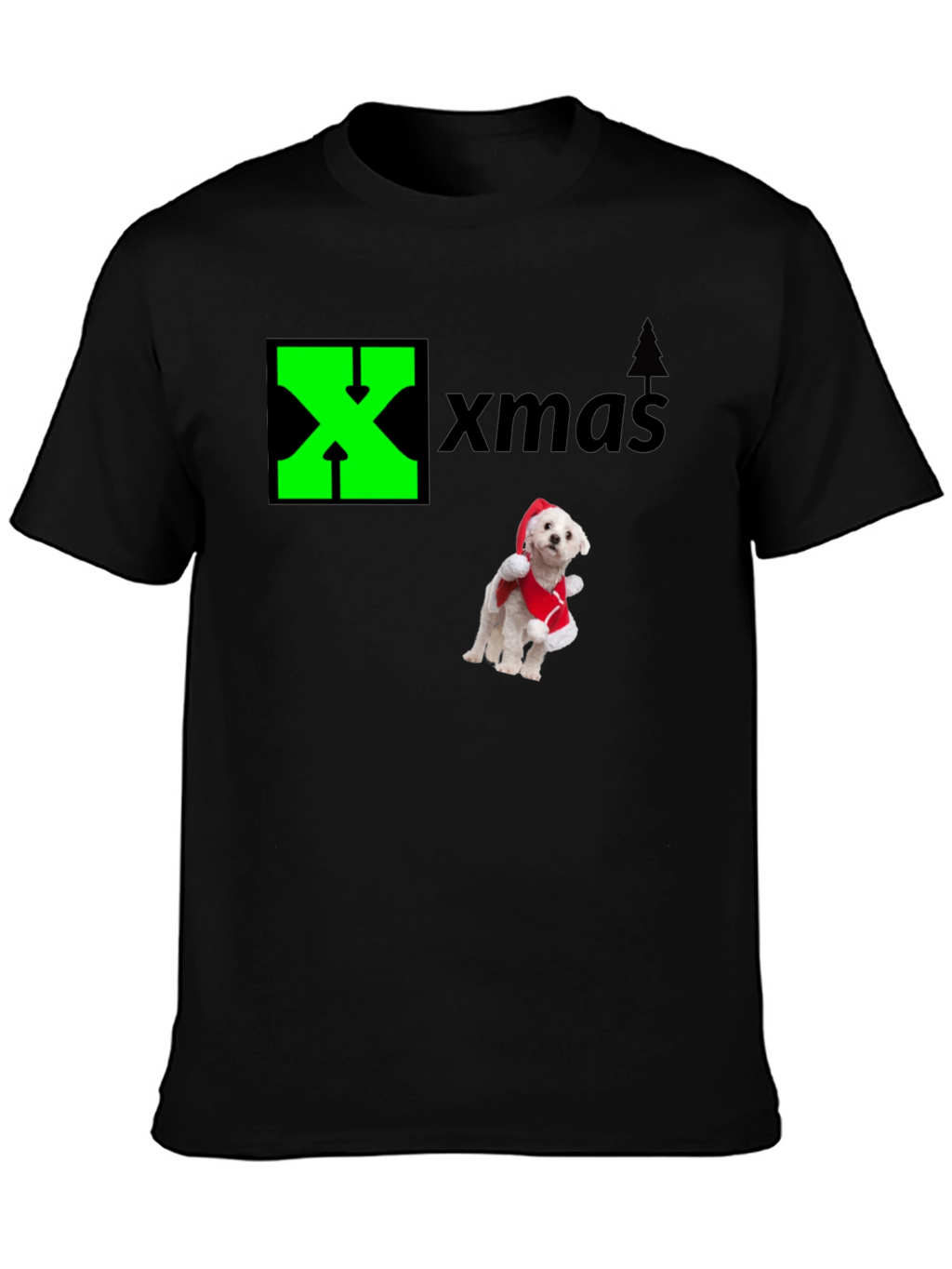 Xmas Dog Santa T-Shirt