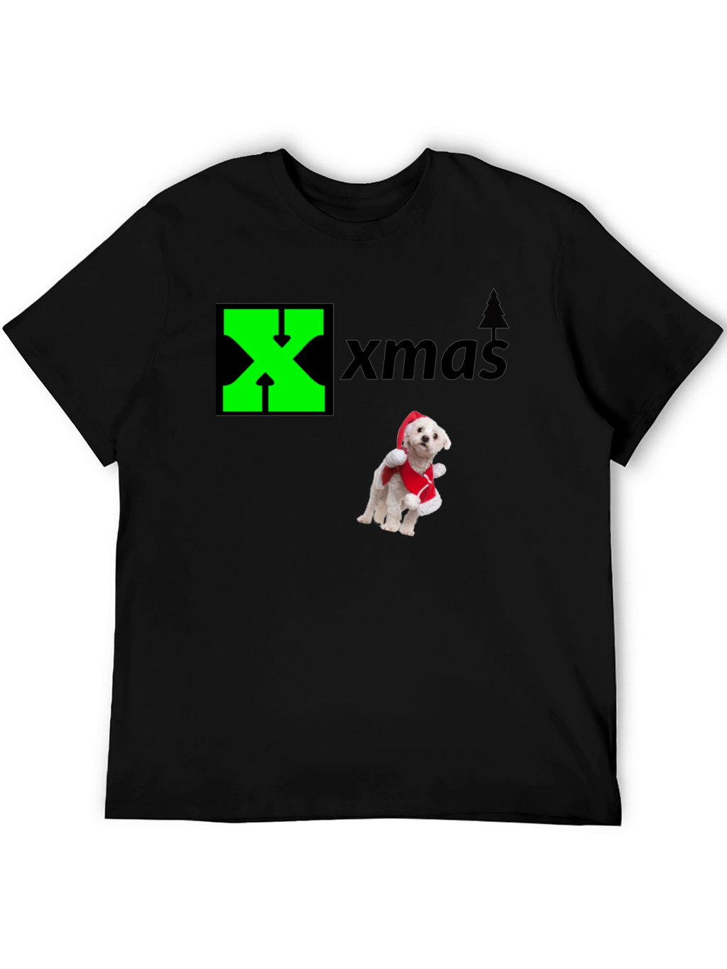 Xmas Dog Santa T-Shirt