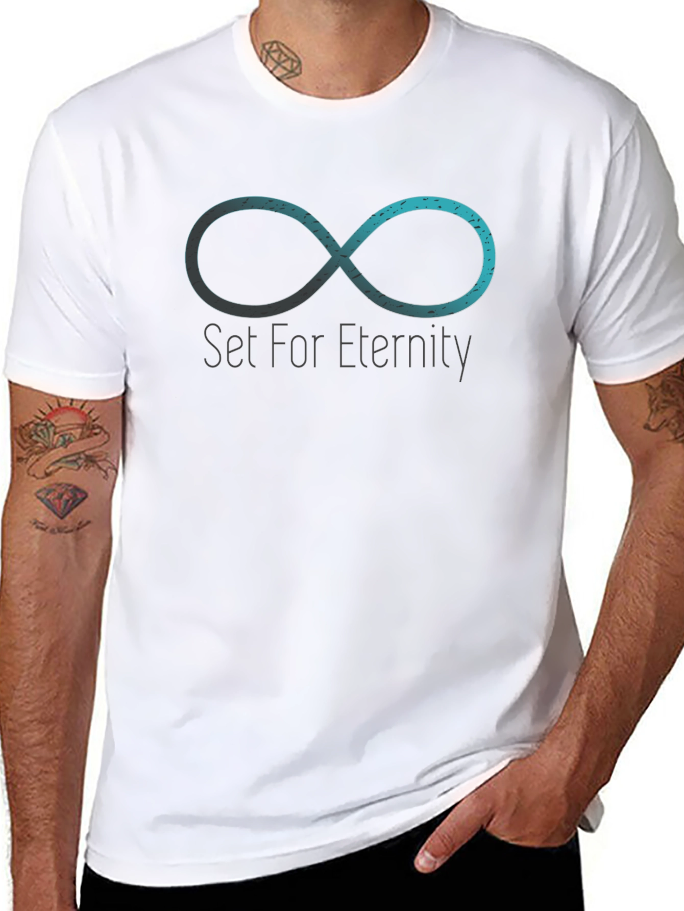 Set For Eternity Infinity Symbol Graphic Tee