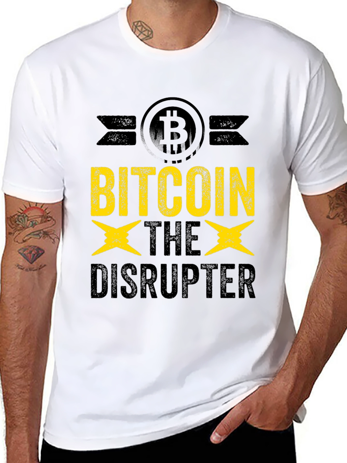 Bitcoin The Disrupter Graphic T-Shirt