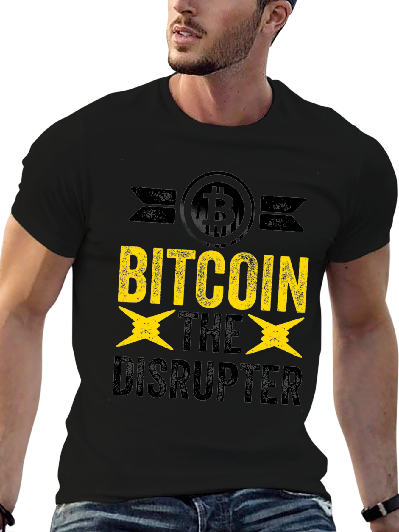 Bitcoin The Disrupter Graphic T-Shirt