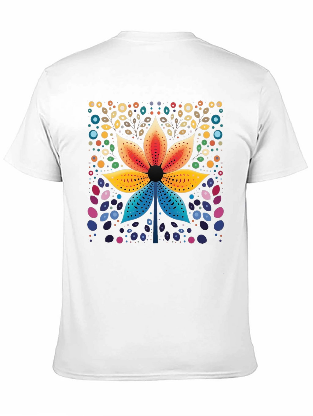 Floral Geometric Art Print T-Shirt