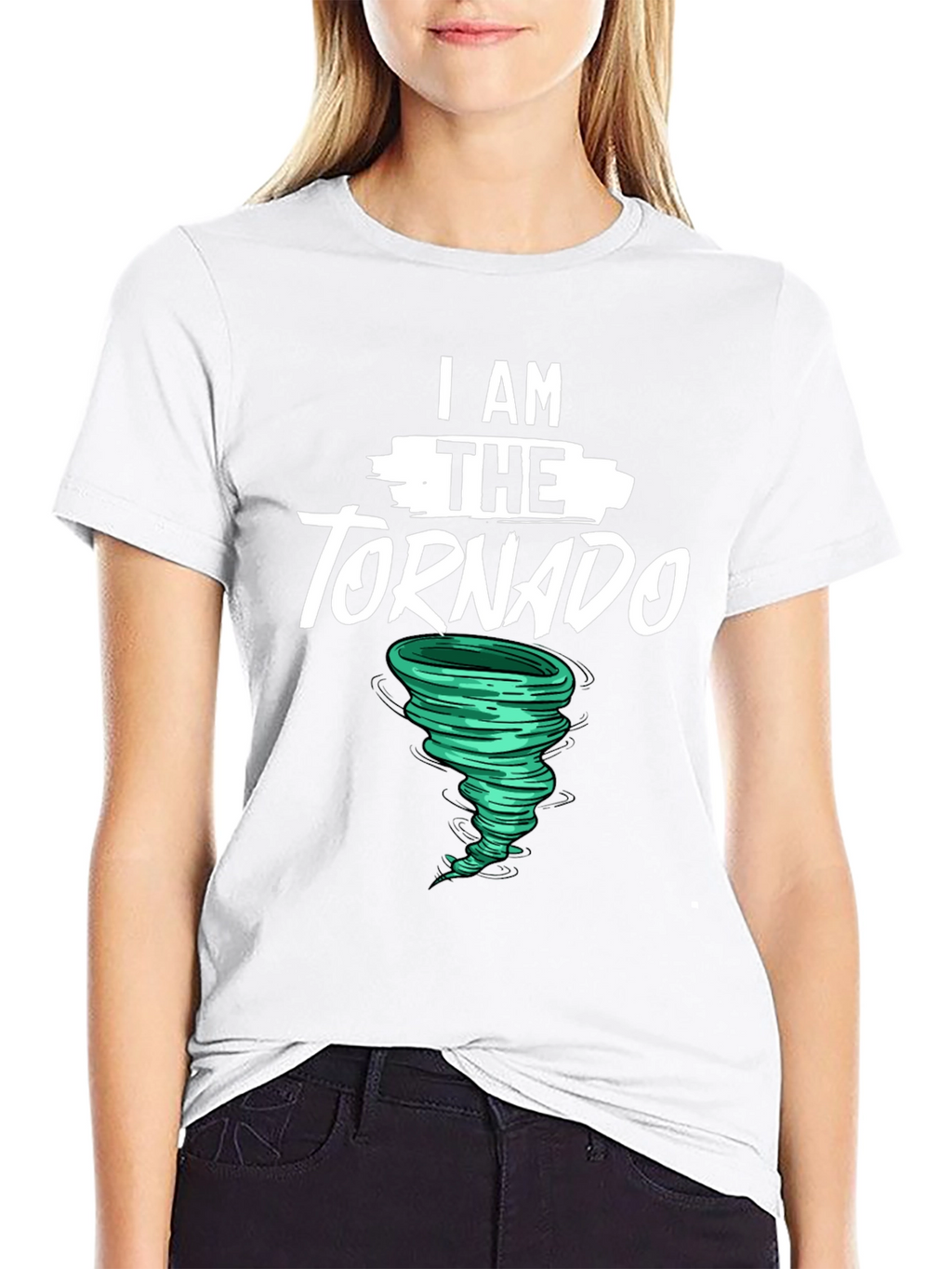 I AM THE TORNADO Graphic Tee - Black