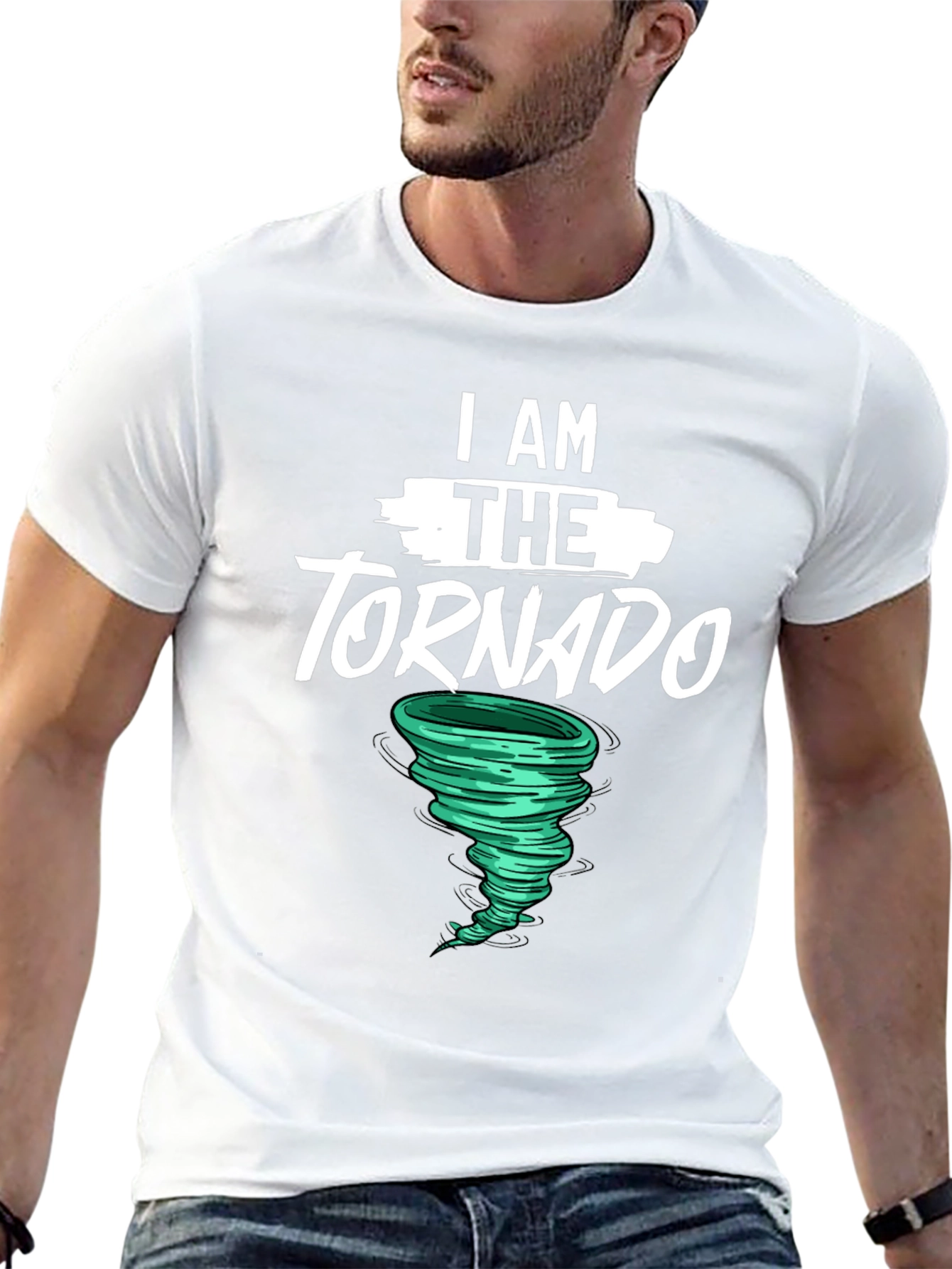 I AM THE TORNADO Graphic Tee - Black