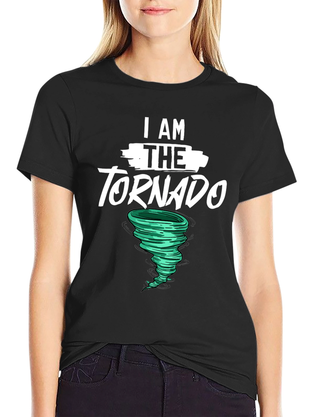 I AM THE TORNADO Graphic Tee - Black