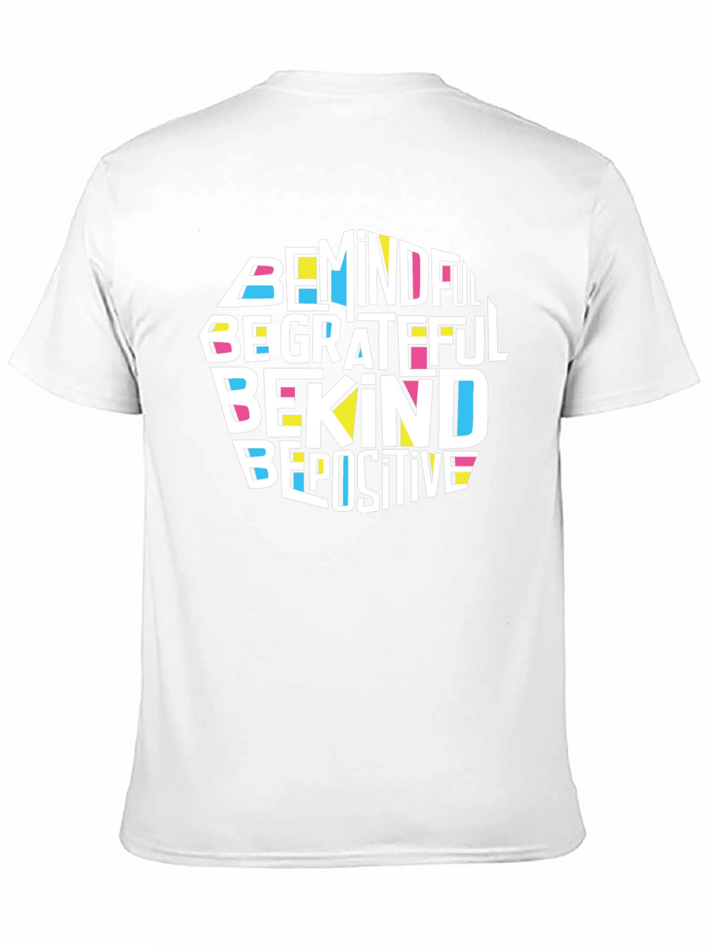 Mindful Grateful Kind Positive Black T-Shirt