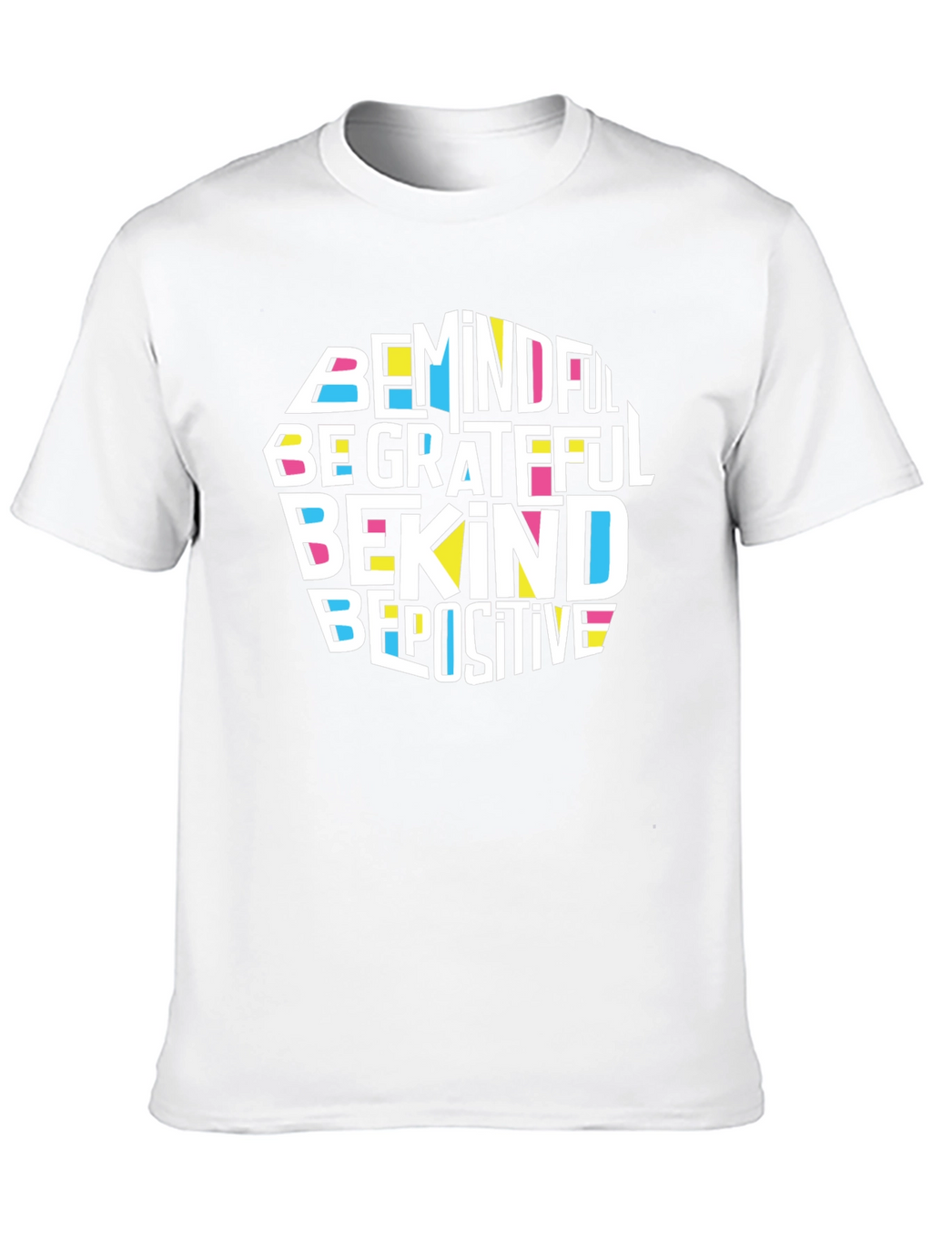 Mindful Grateful Kind Positive Black T-Shirt