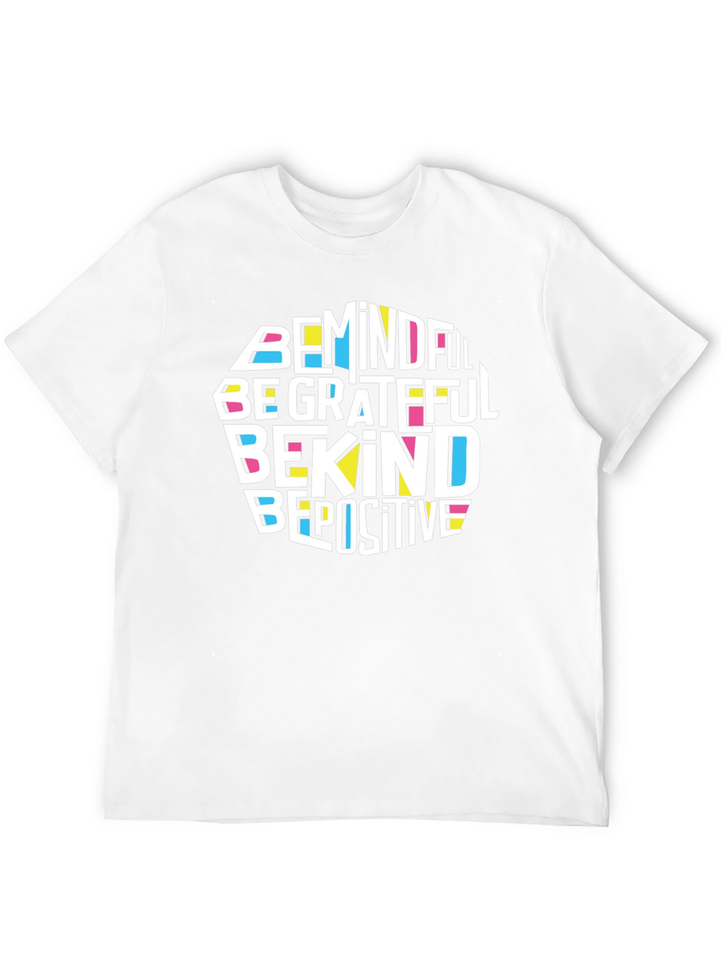 Mindful Grateful Kind Positive Black T-Shirt