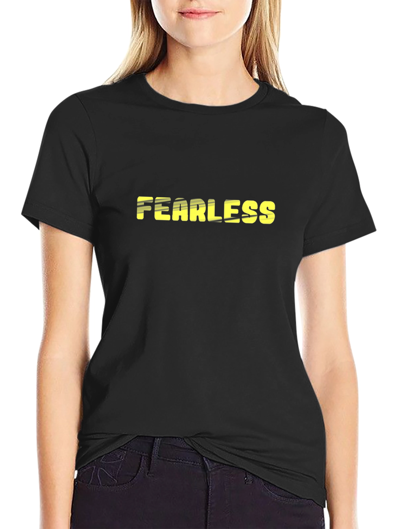 Fearless Black T-Shirt - Bold Statement Tee