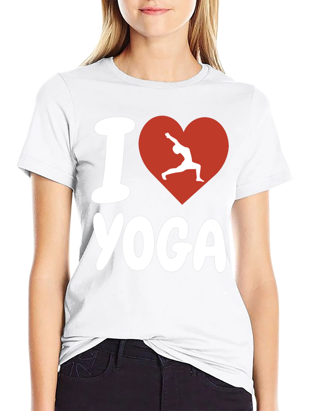 I Love Yoga Graphic Tee - Black Unisex T-Shirt