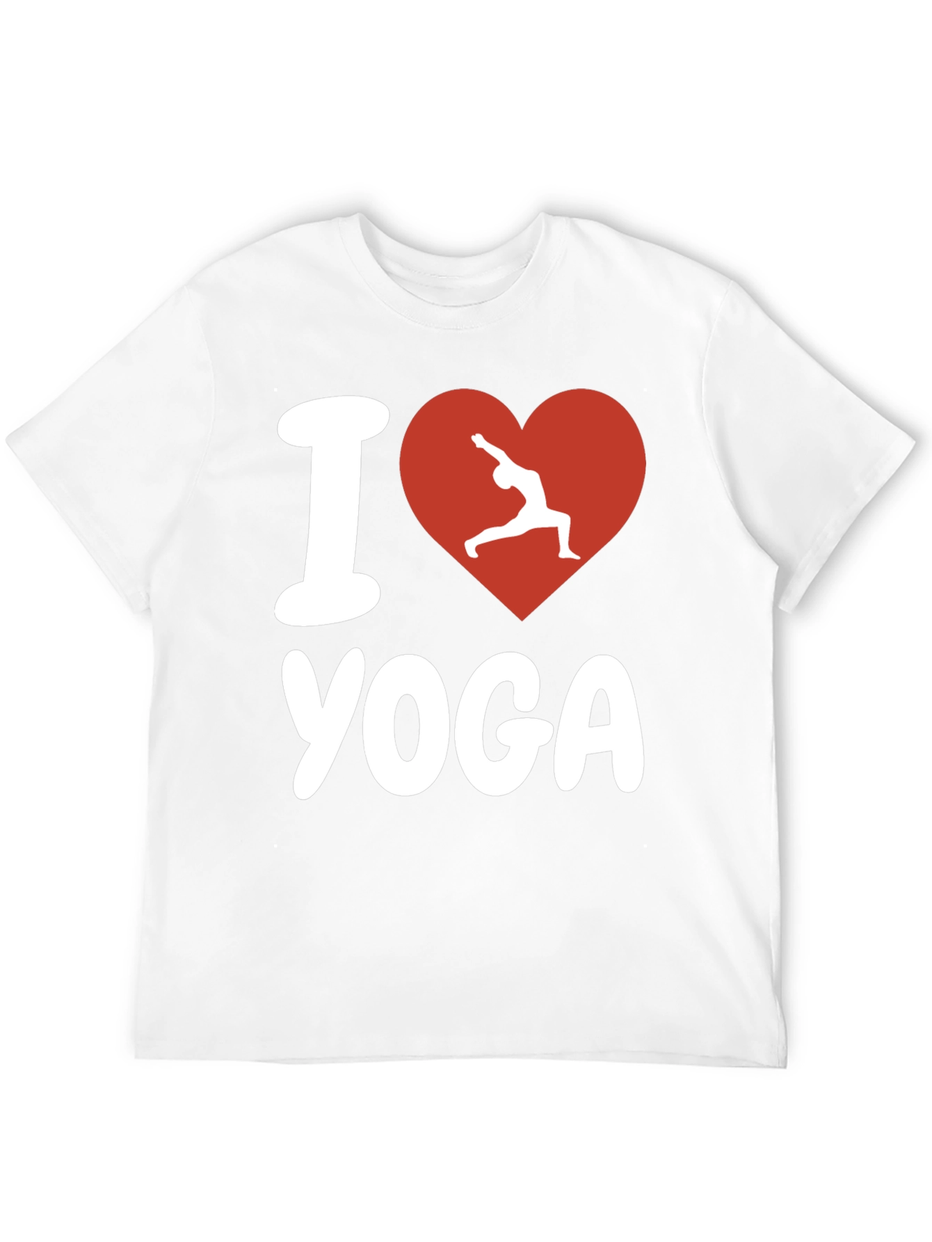 I Love Yoga Graphic Tee - Black Unisex T-Shirt