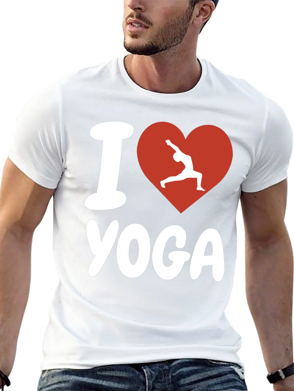 I Love Yoga Graphic Tee - Black Unisex T-Shirt