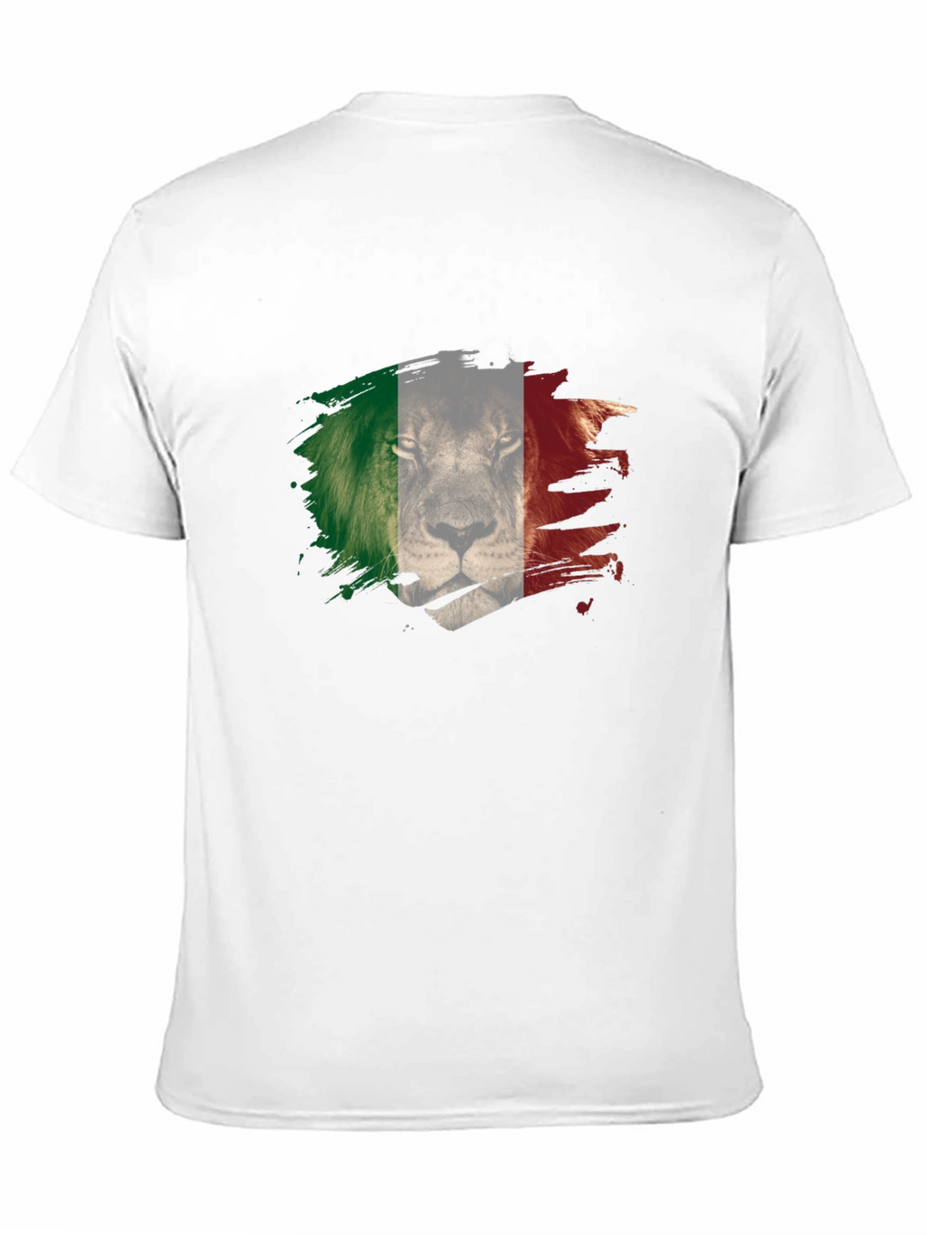 Lion Italy Flag Mens T-Shirt