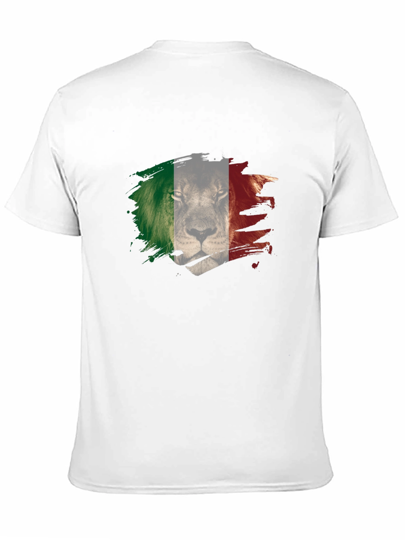 Lion Italy Flag Mens T-Shirt