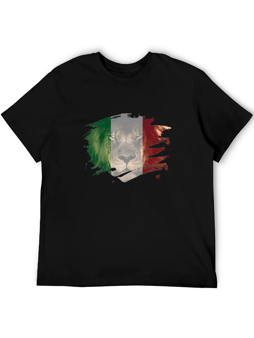 Lion Italy Flag Mens T-Shirt