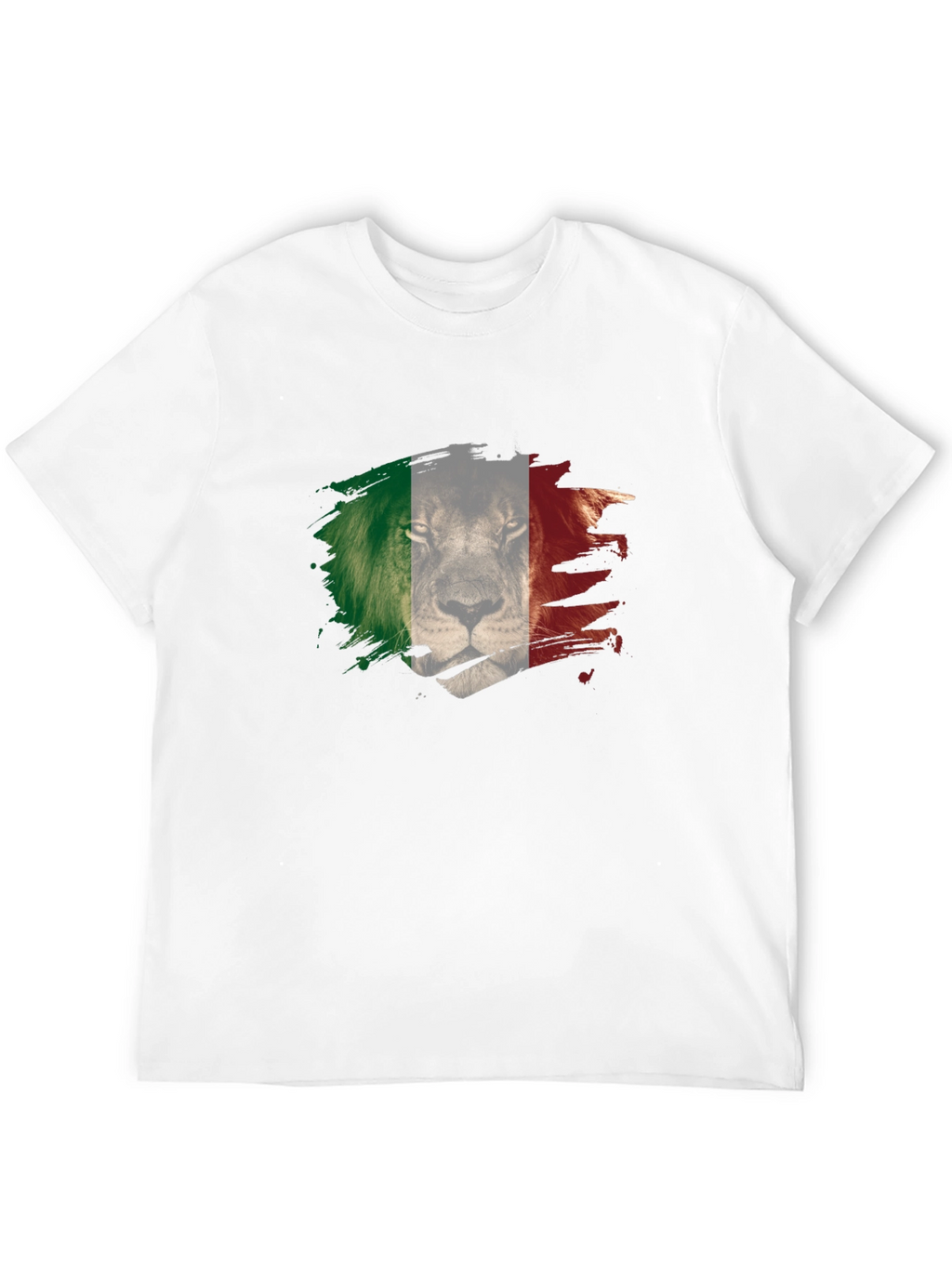 Lion Italy Flag Mens T-Shirt