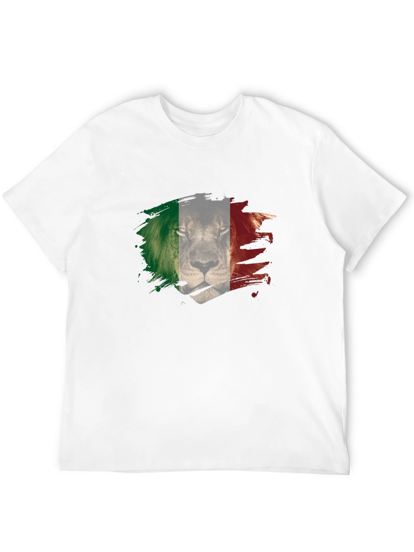 Lion Italy Flag Mens T-Shirt
