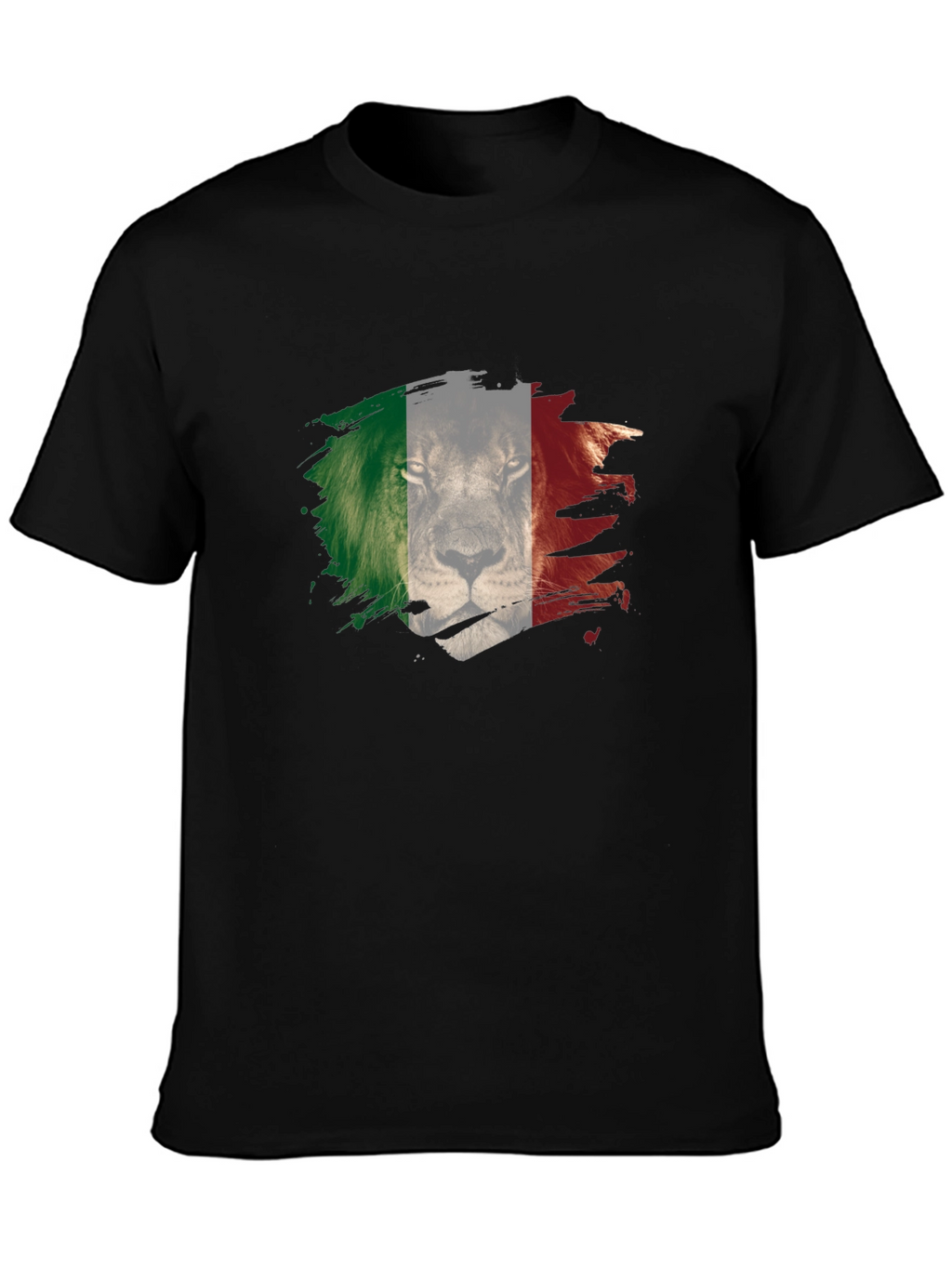 Lion Italy Flag Mens T-Shirt