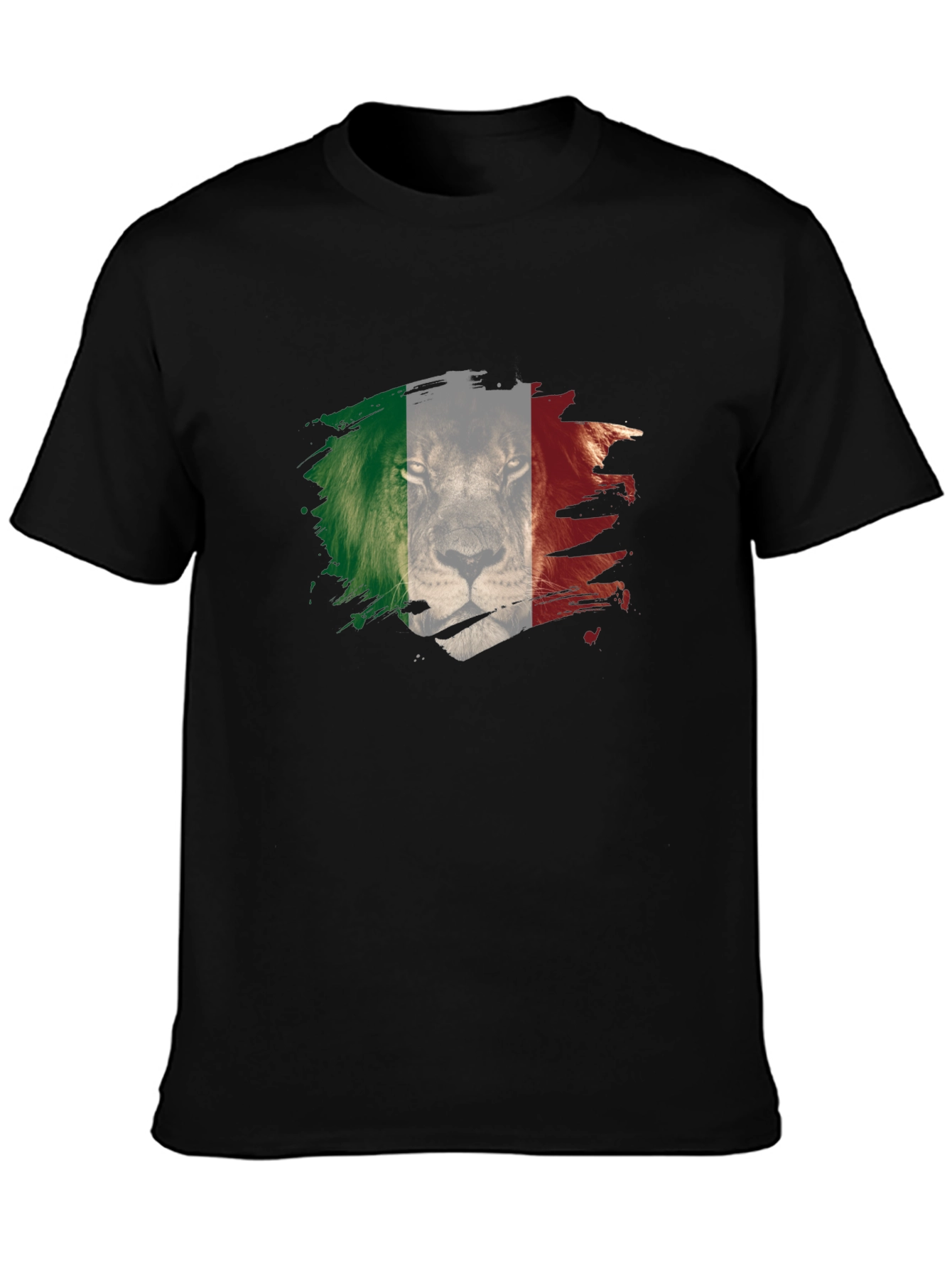 Lion Italy Flag Mens T-Shirt