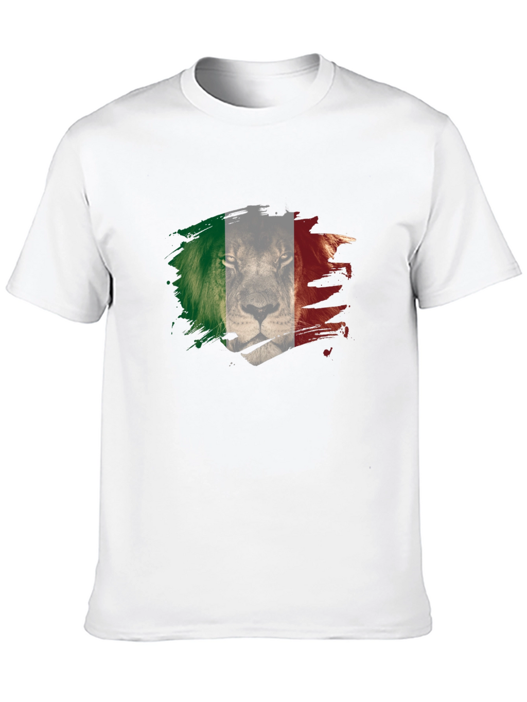 Lion Italy Flag Mens T-Shirt