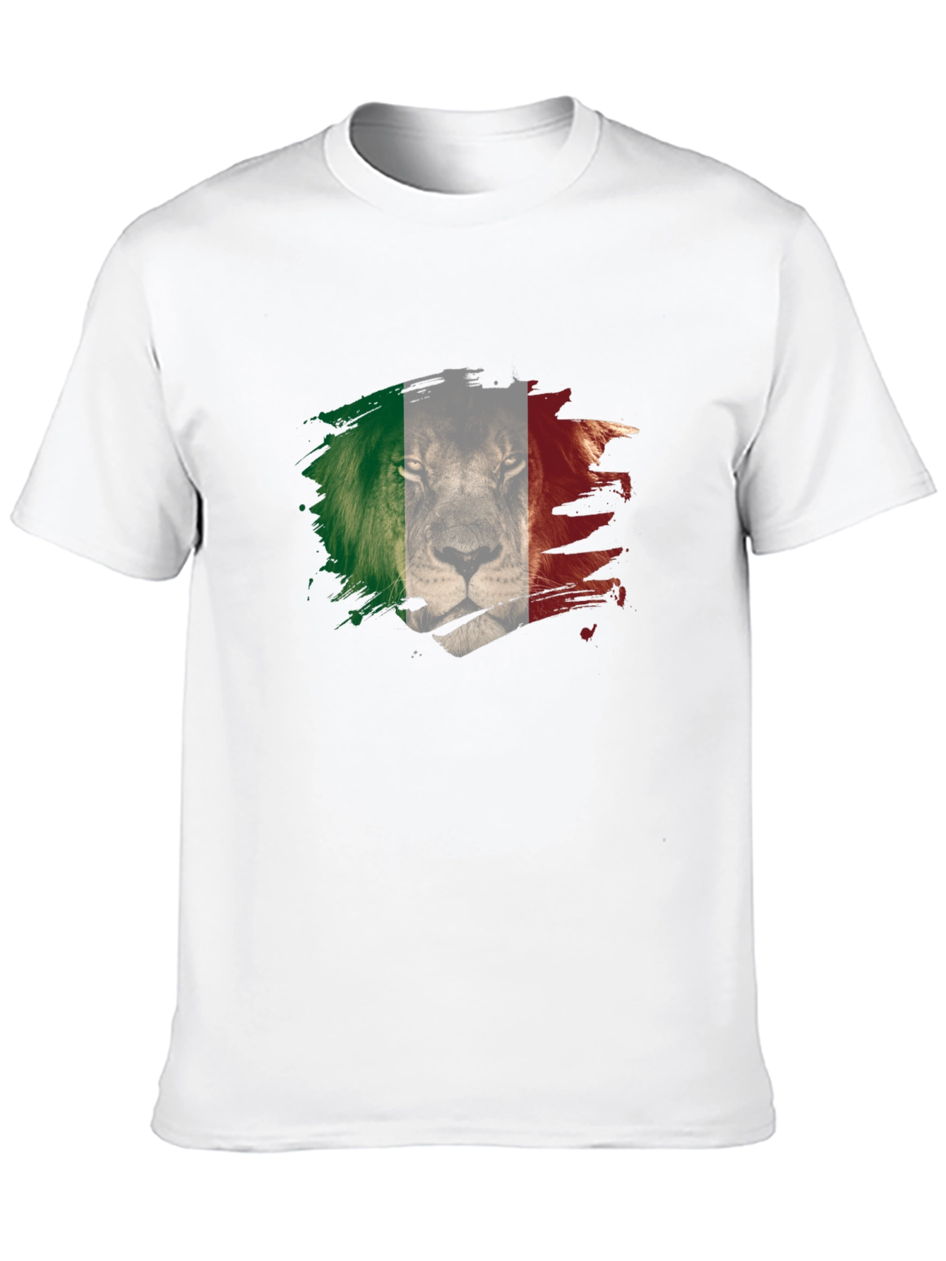Lion Italy Flag Mens T-Shirt