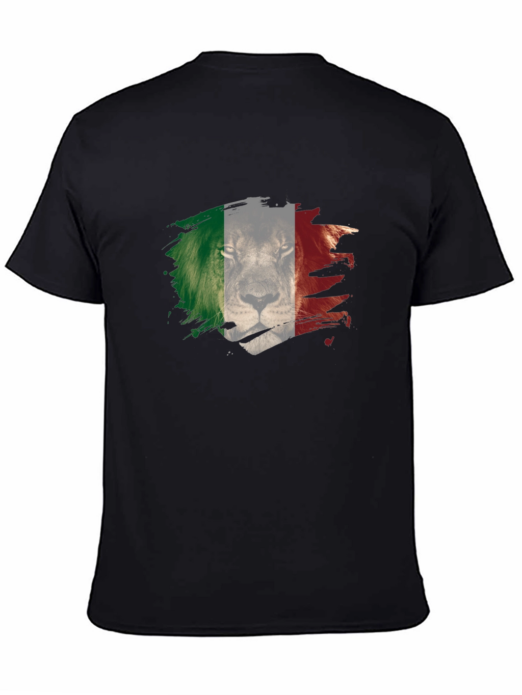 Lion Italy Flag Mens T-Shirt