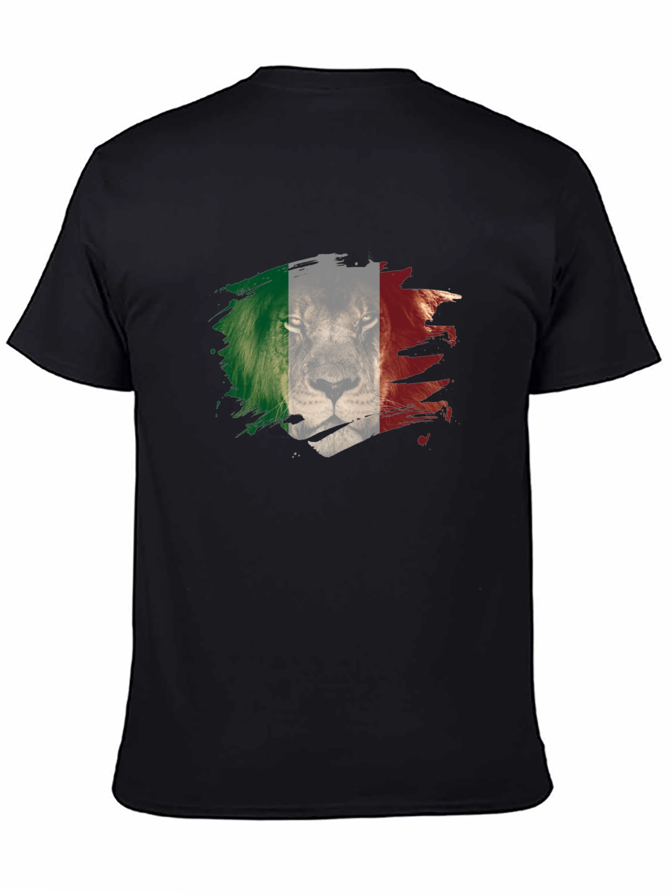 Lion Italy Flag Mens T-Shirt