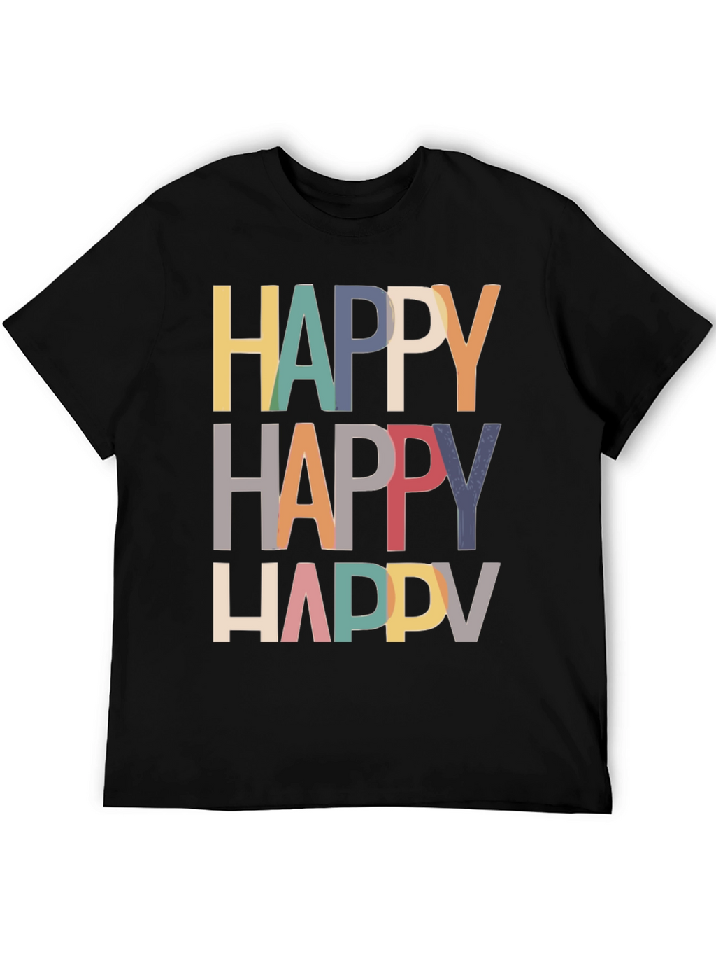 Happy Graphic Tee - Modern Fun T-Shirt