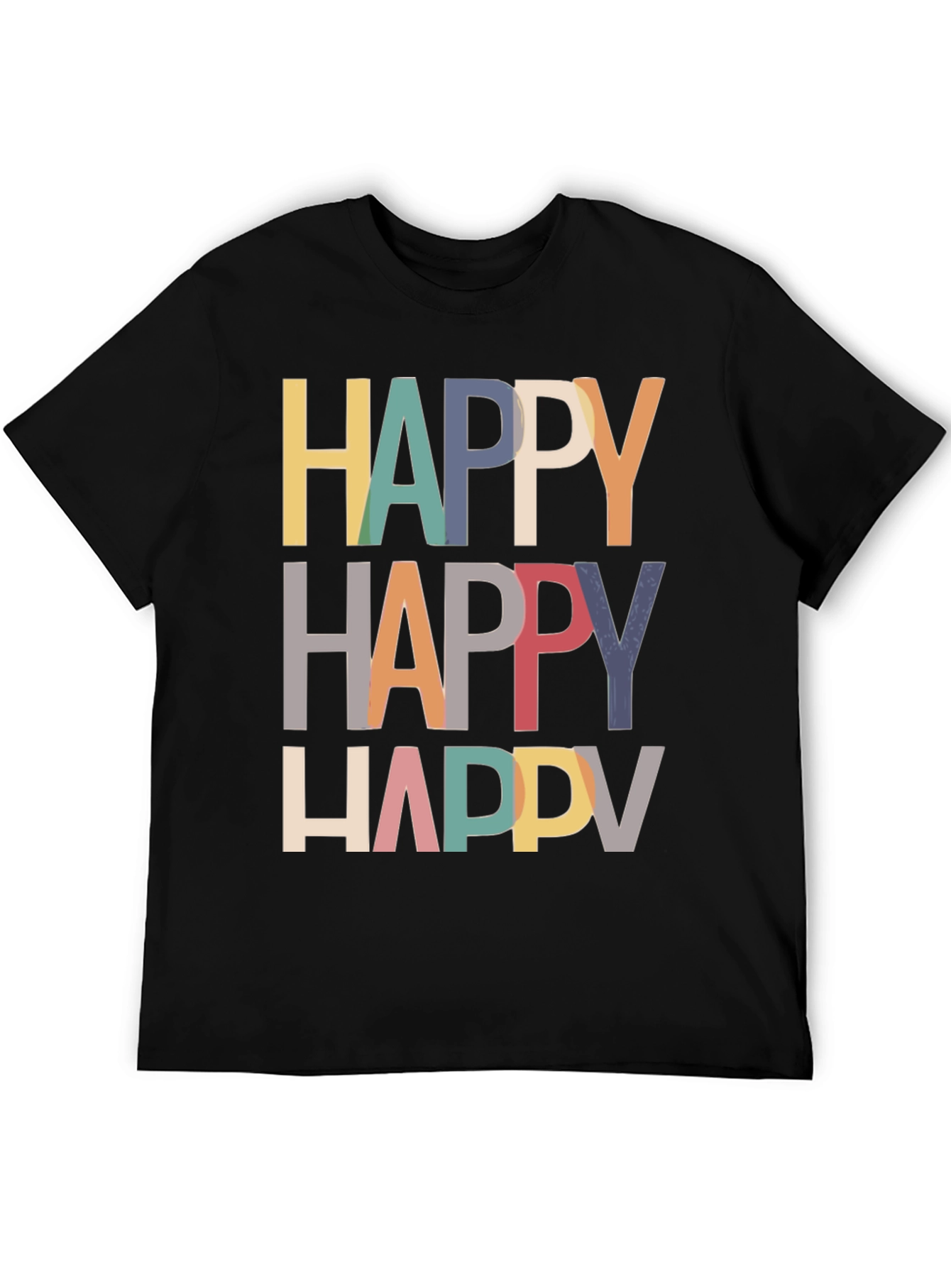 Happy Graphic Tee - Modern Fun T-Shirt