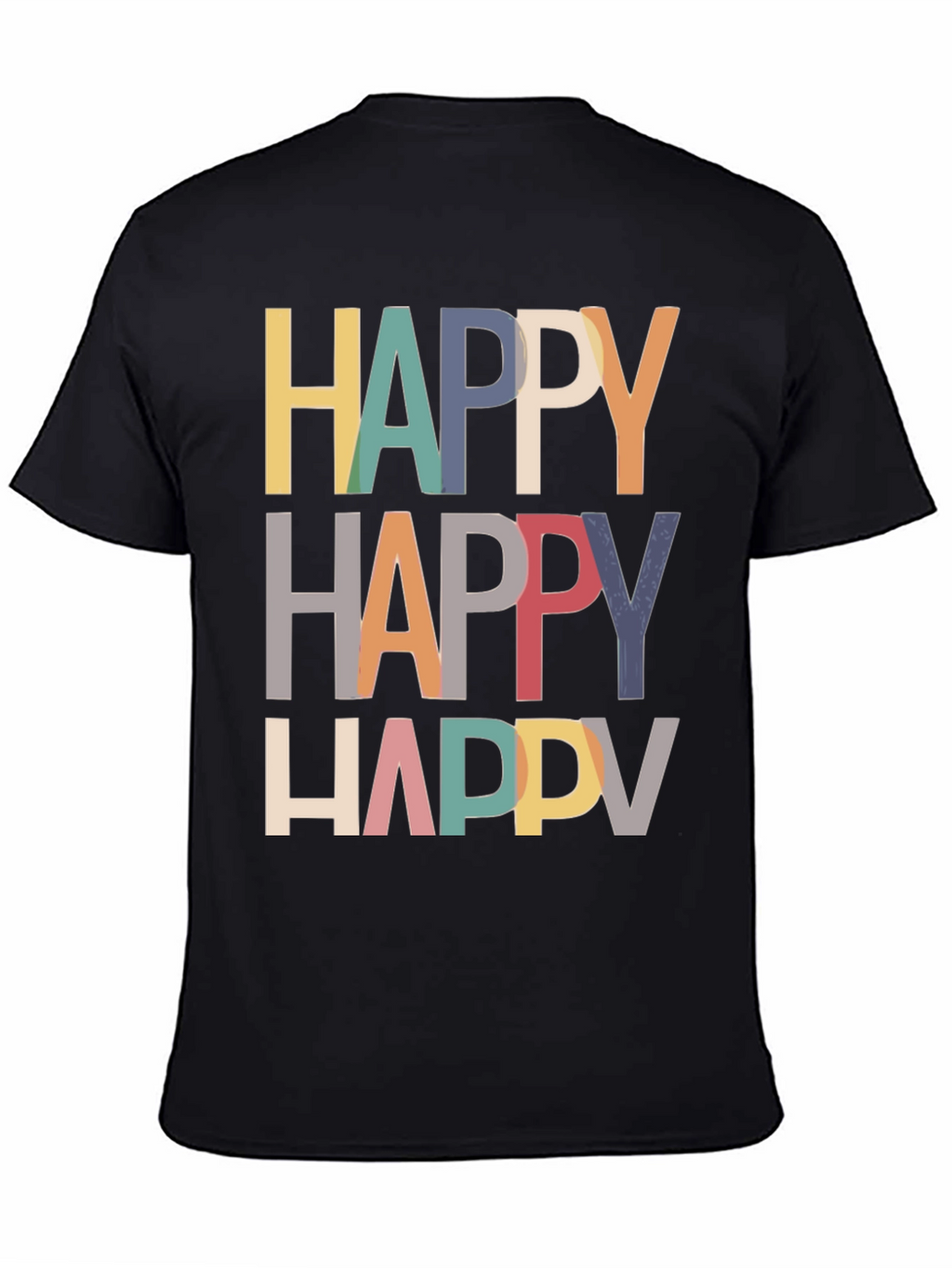 Happy Graphic Tee - Modern Fun T-Shirt