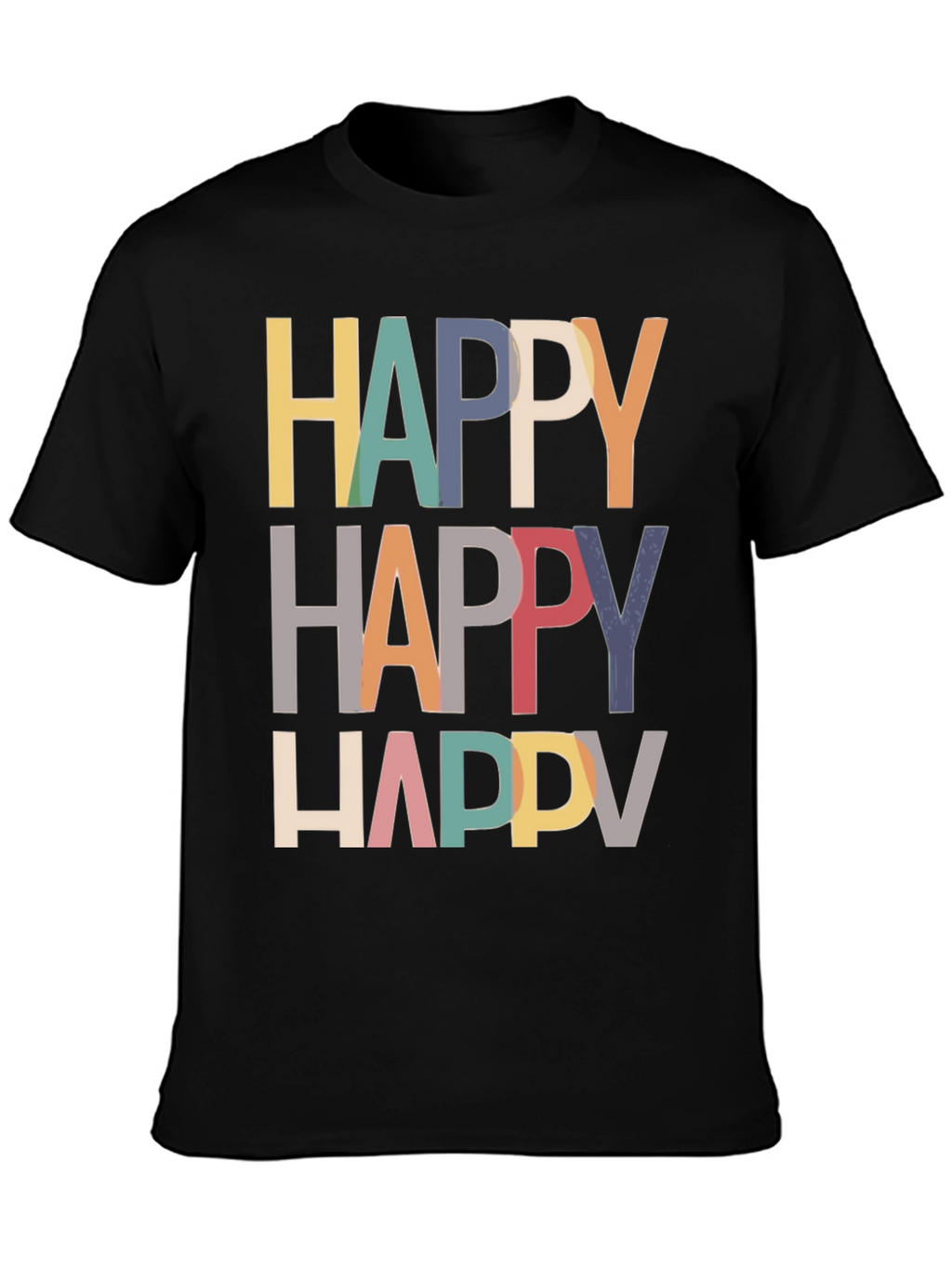Happy Graphic Tee - Modern Fun T-Shirt