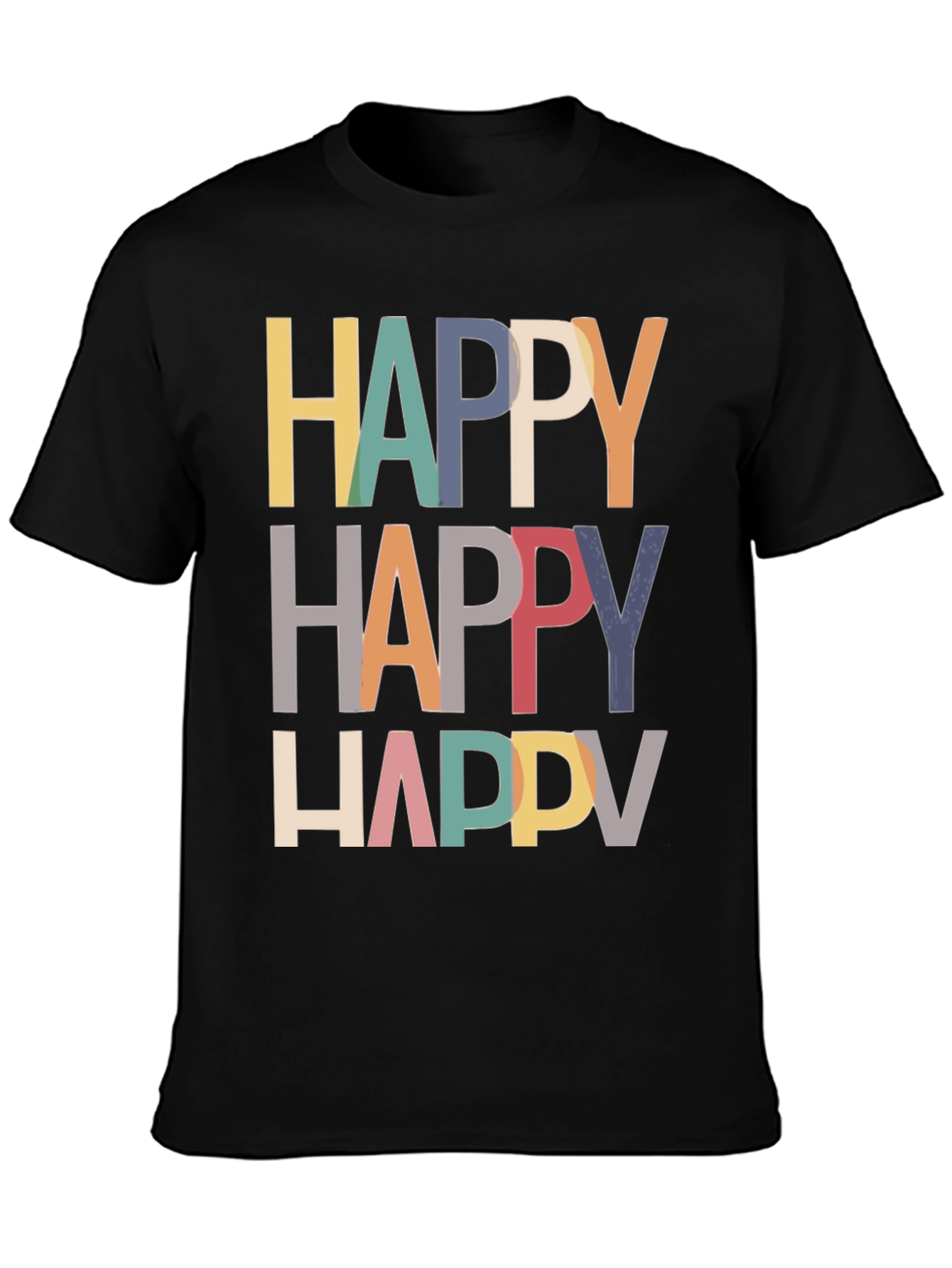 Happy Graphic Tee - Modern Fun T-Shirt