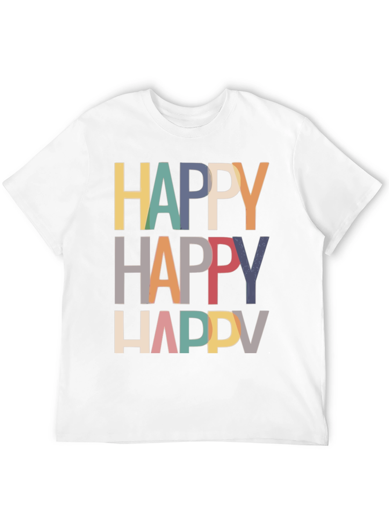 Happy Graphic Tee - Modern Fun T-Shirt