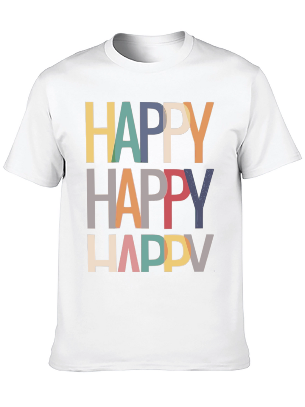 Happy Graphic Tee - Modern Fun T-Shirt