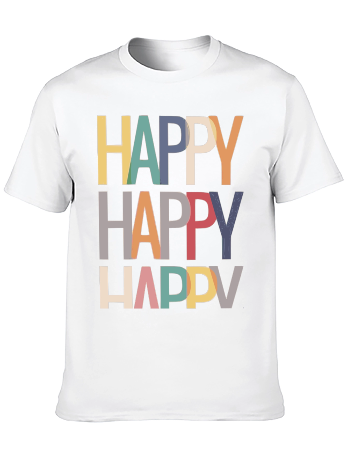 Happy Graphic Tee - Modern Fun T-Shirt