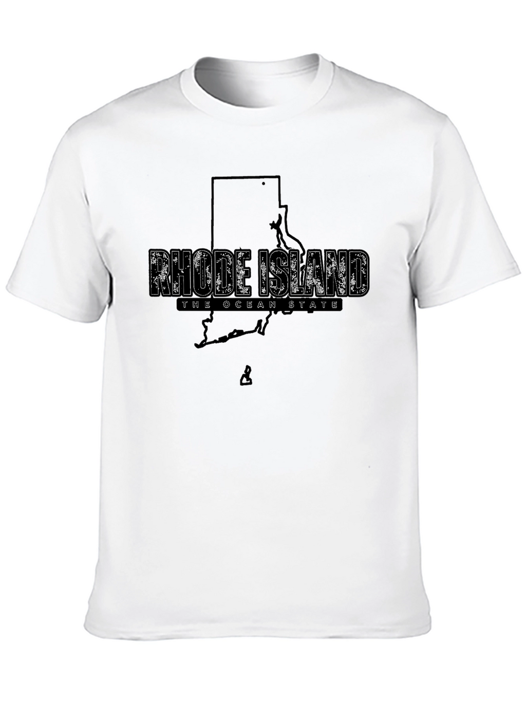 Rhode Island State Map T-Shirt - The Ocean State