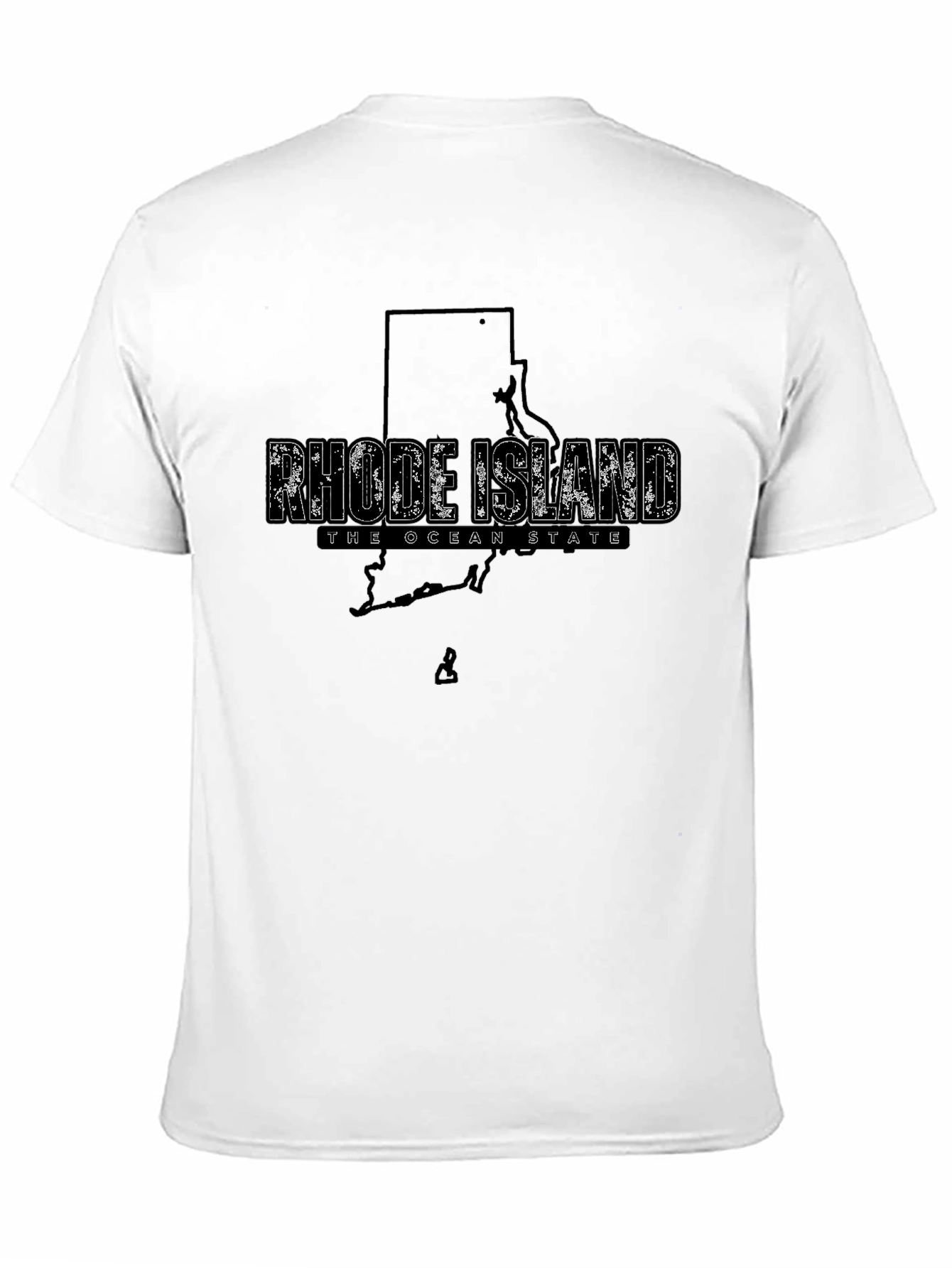 Rhode Island State Map T-Shirt - The Ocean State