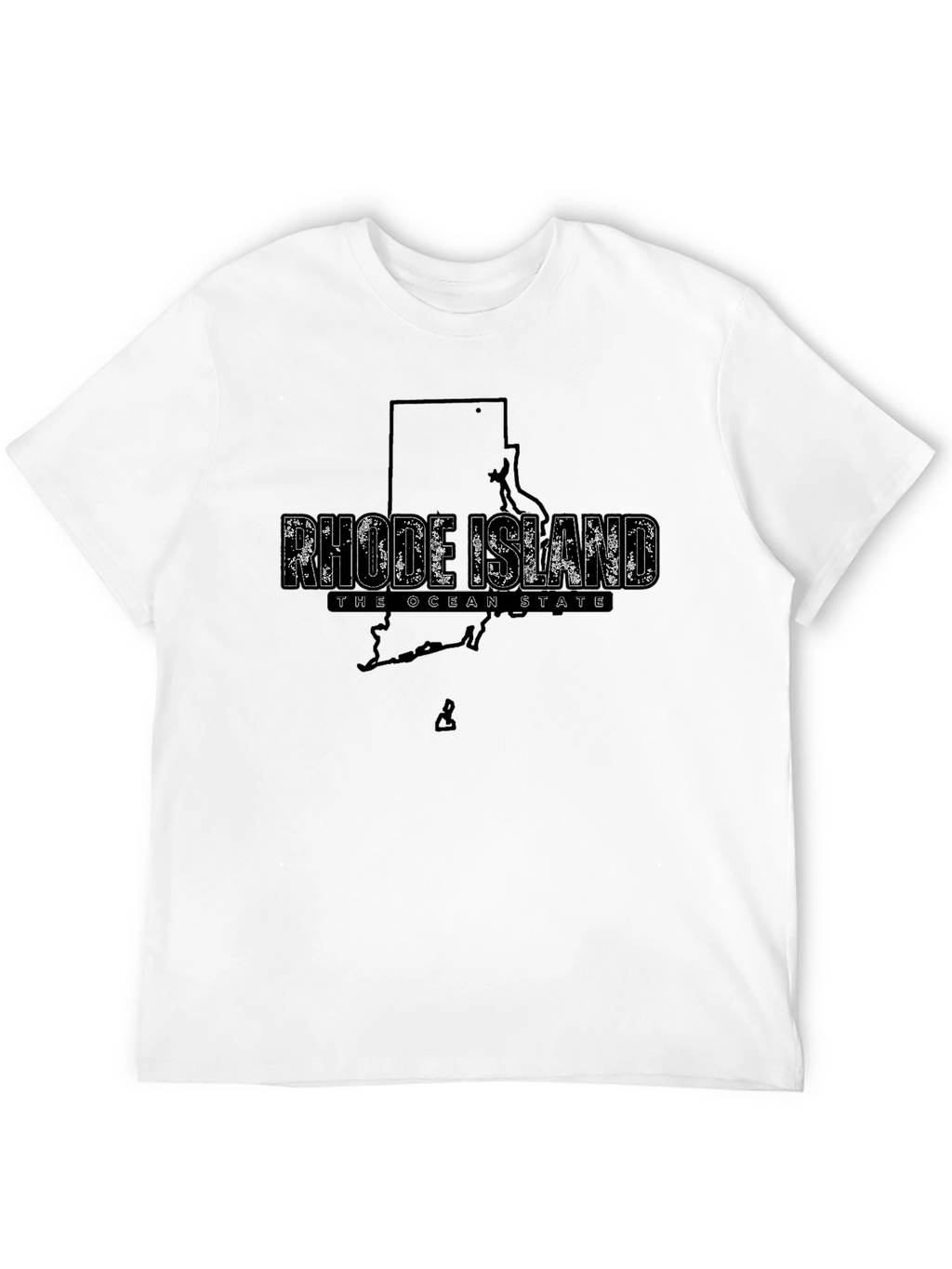 Rhode Island State Map T-Shirt - The Ocean State