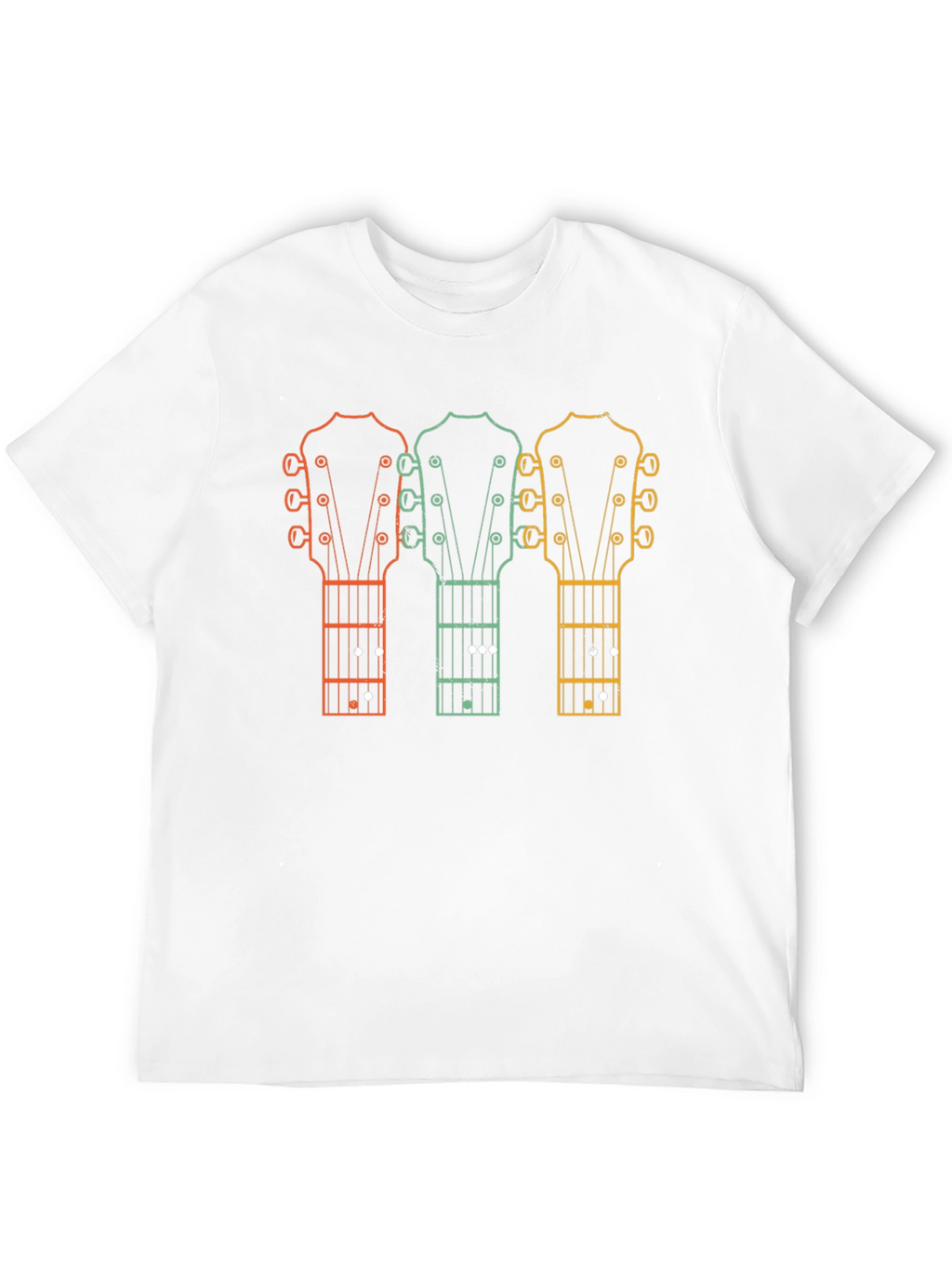 Retro Guitar Headstock T-Shirt