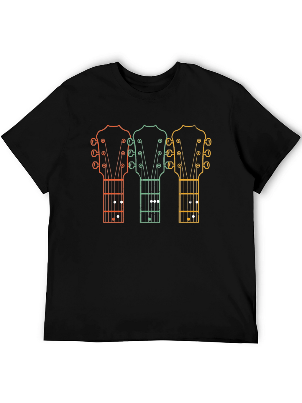 Retro Guitar Headstock T-Shirt
