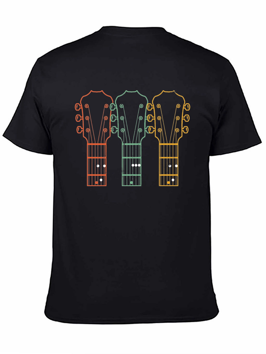 Retro Guitar Headstock T-Shirt