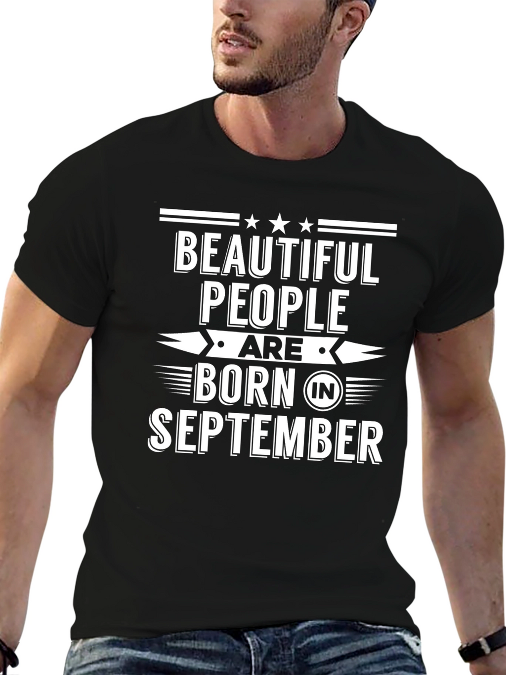 September Birthday T-Shirt: Beautiful People Born Here