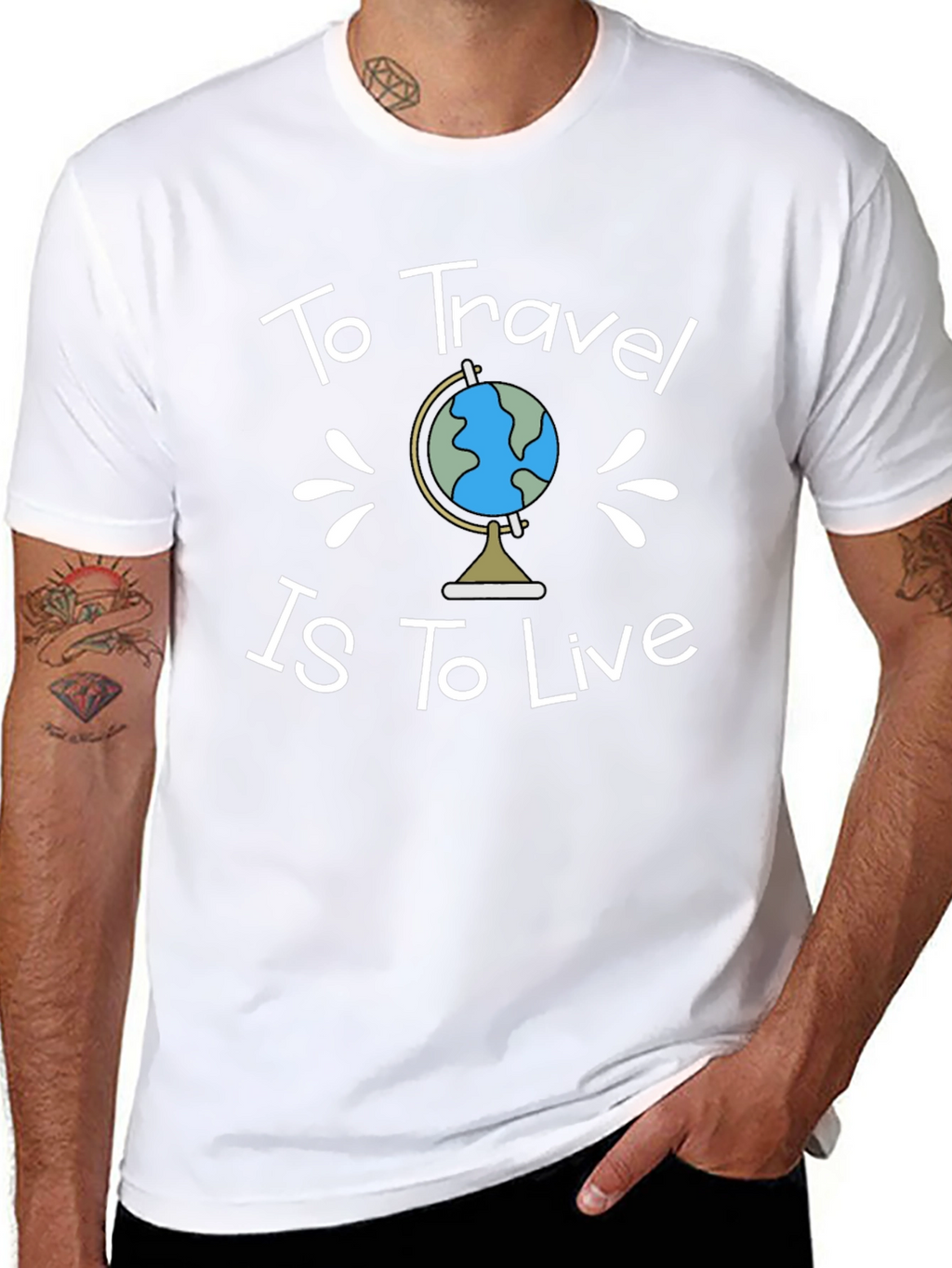To Travel is To Live Black T-Shirt