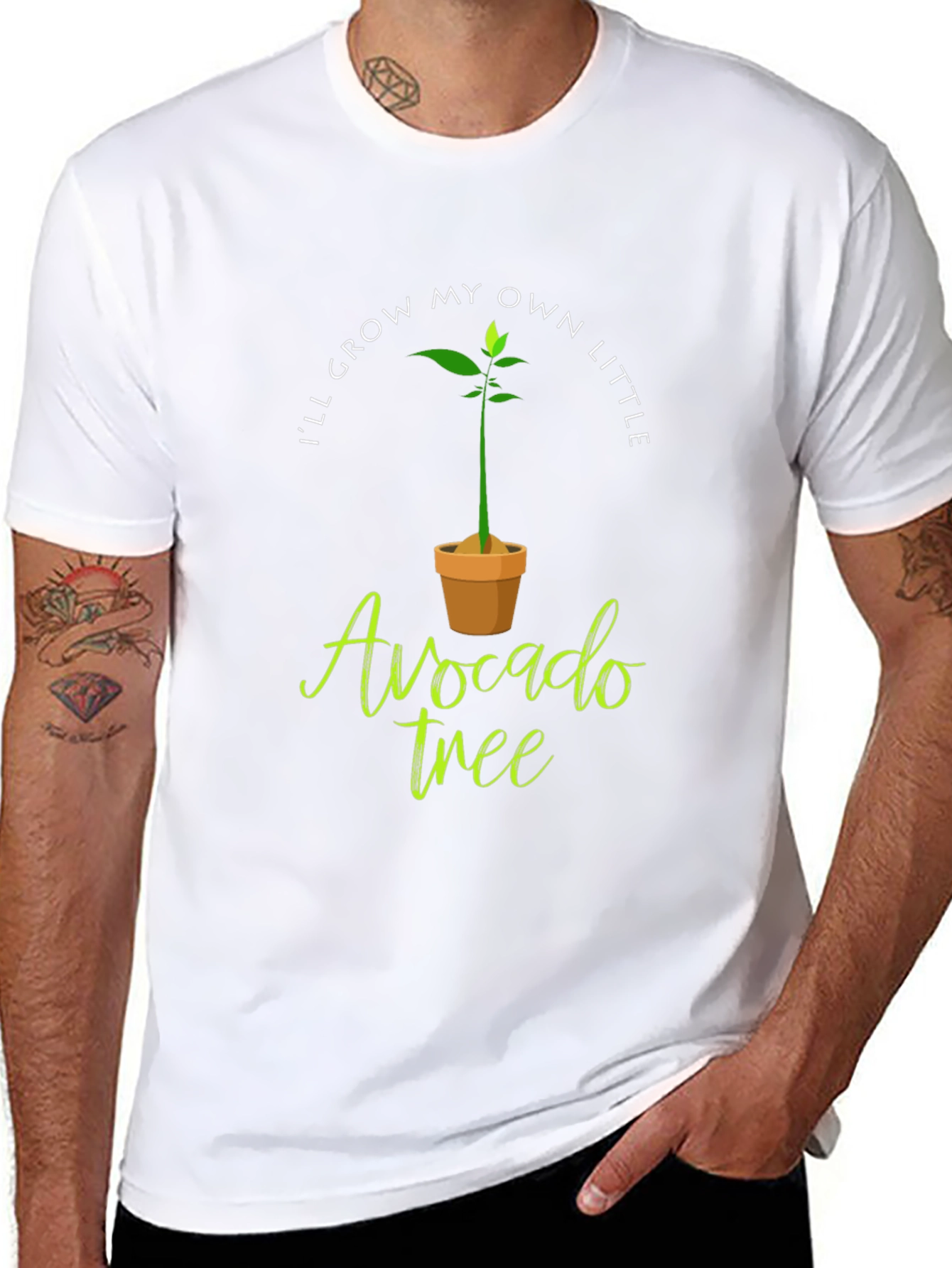 Avocado Tree Graphic T-Shirt - Grow Your Own!