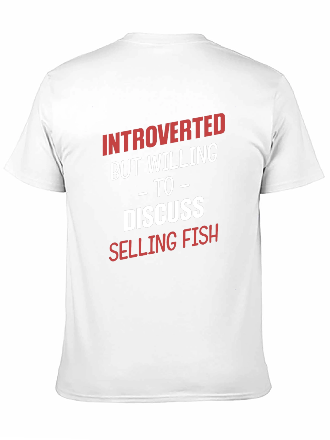 Introverted Selling Fish Graphic T-Shirt
