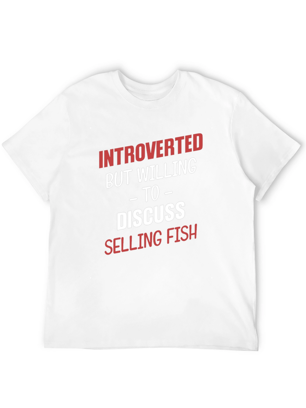 Introverted Selling Fish Graphic T-Shirt