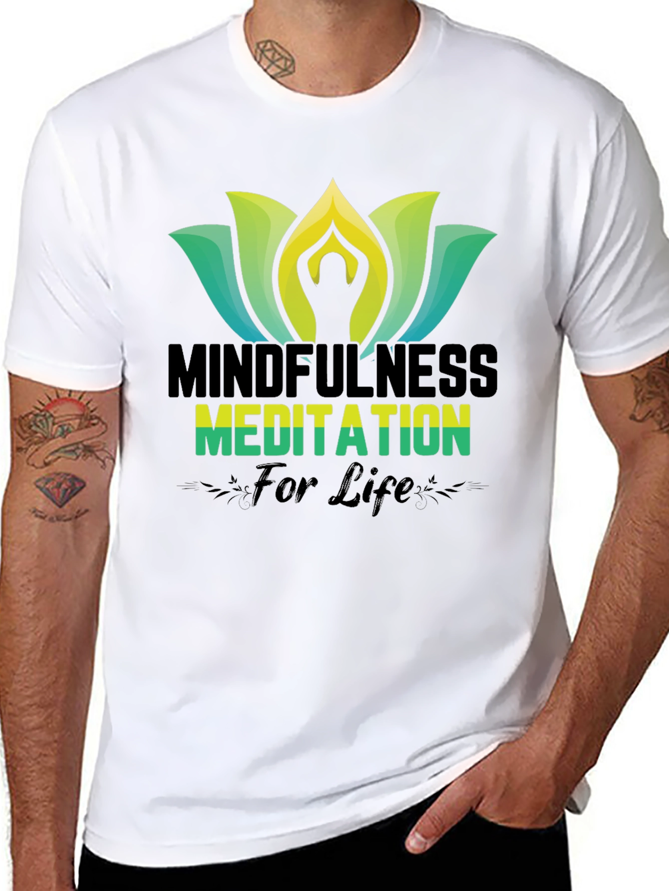 Mindfulness Meditation Black T-Shirt