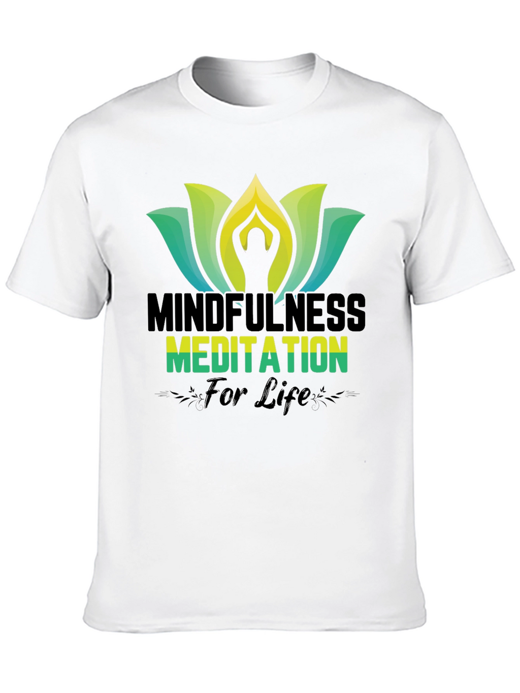 Mindfulness Meditation Black T-Shirt